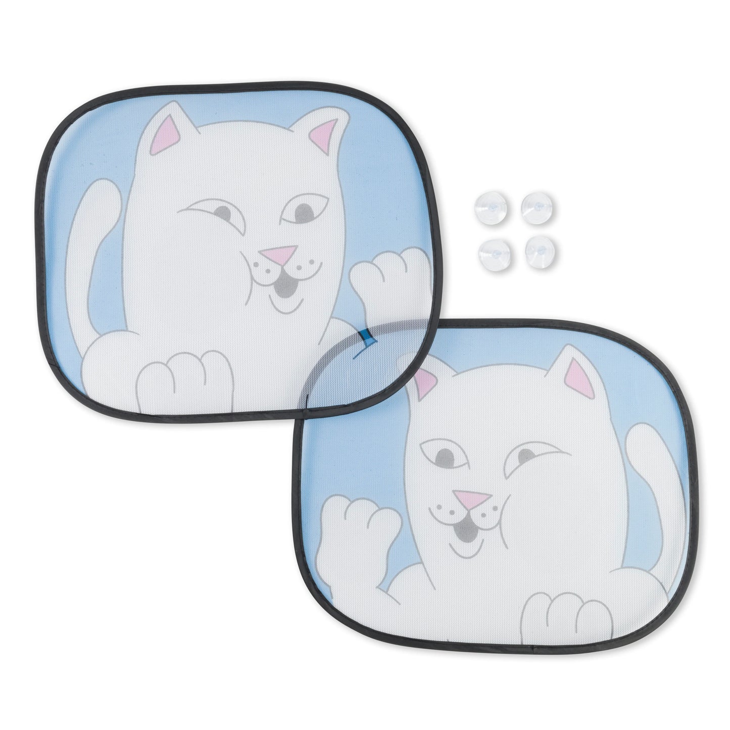 SQUISHED NERM CAR SIDE WINDOW SHADE (BLUE)