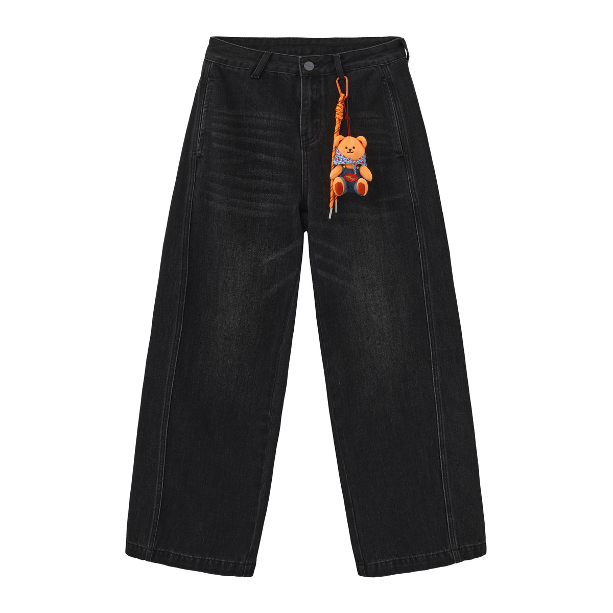 Wide-Leg Denim Trousers
