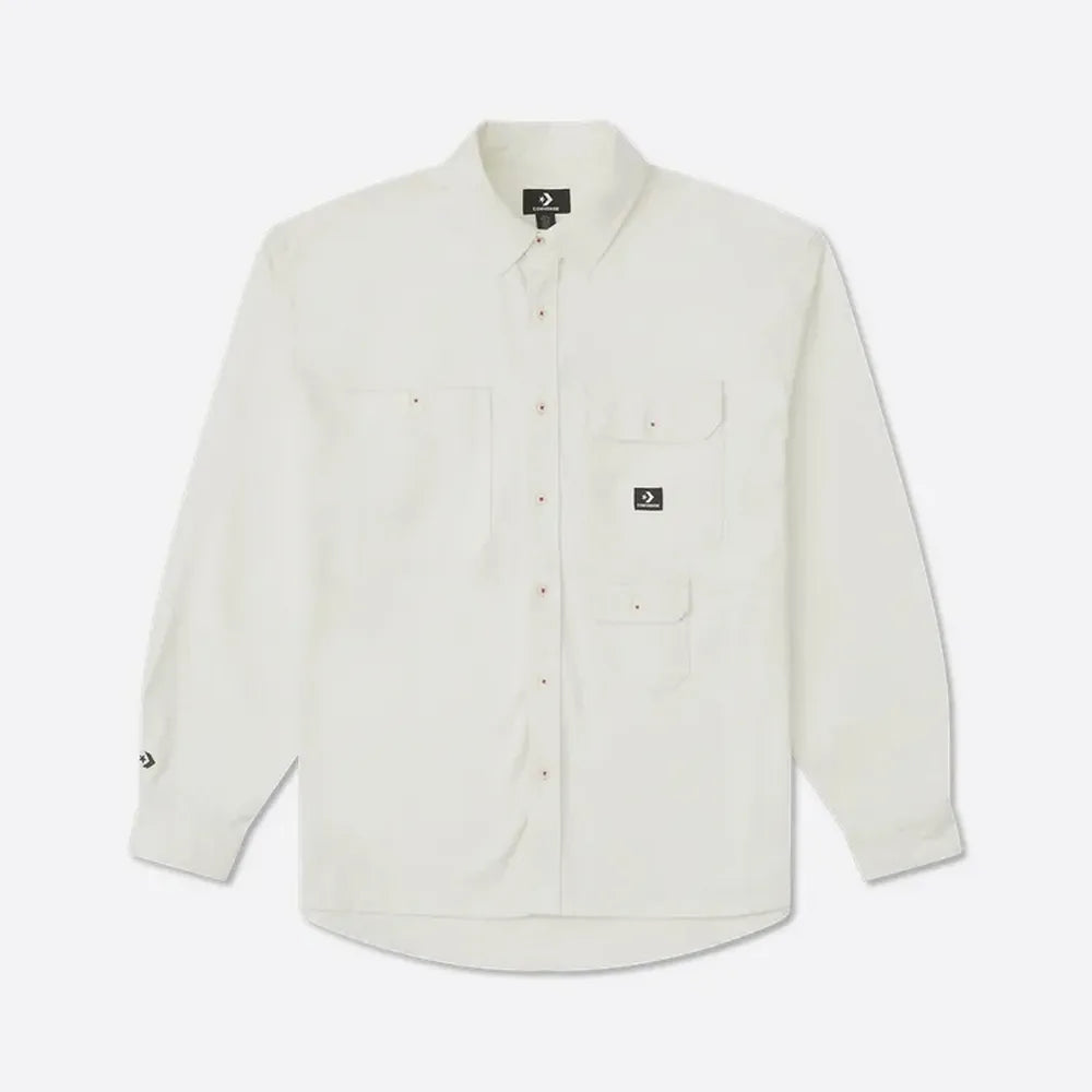 YOTD WOVEN SHIRT EGRET