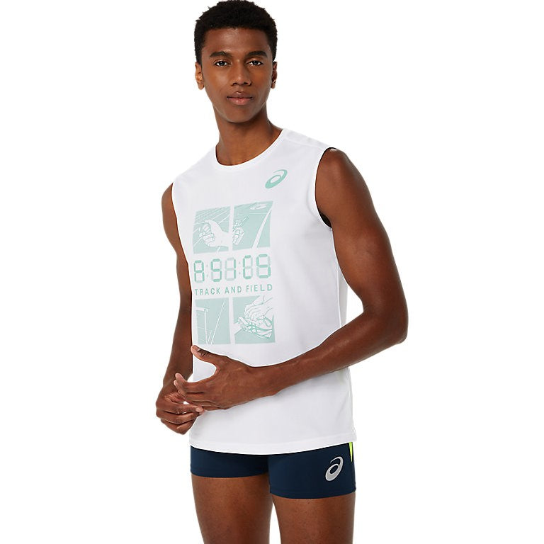 MEN TRACK PRACTICE GRAPHIC SLEEVELESS