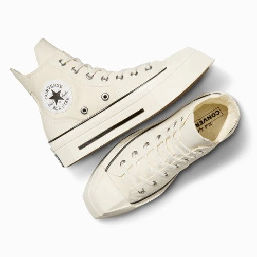 CHUCK 70 DE LUXE SQUARED HI EGRET/BLACK
