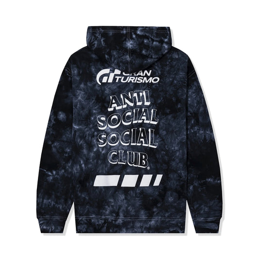 HOODIE TIE DYE/SCREENPRINT-TIE DYE BLACK