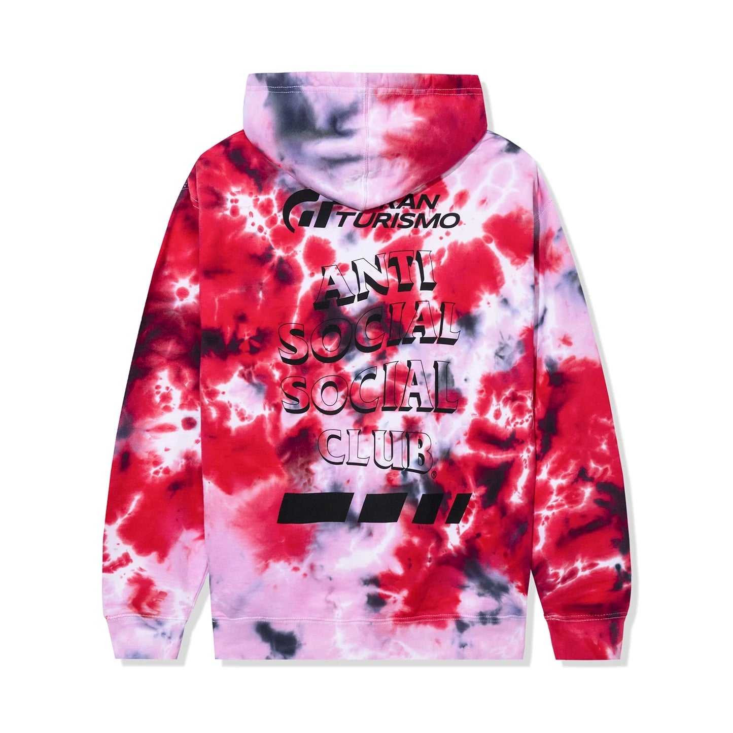 HOODIE CUSTOM TIE DYE/SCREENPRINT-TIE DYE RED