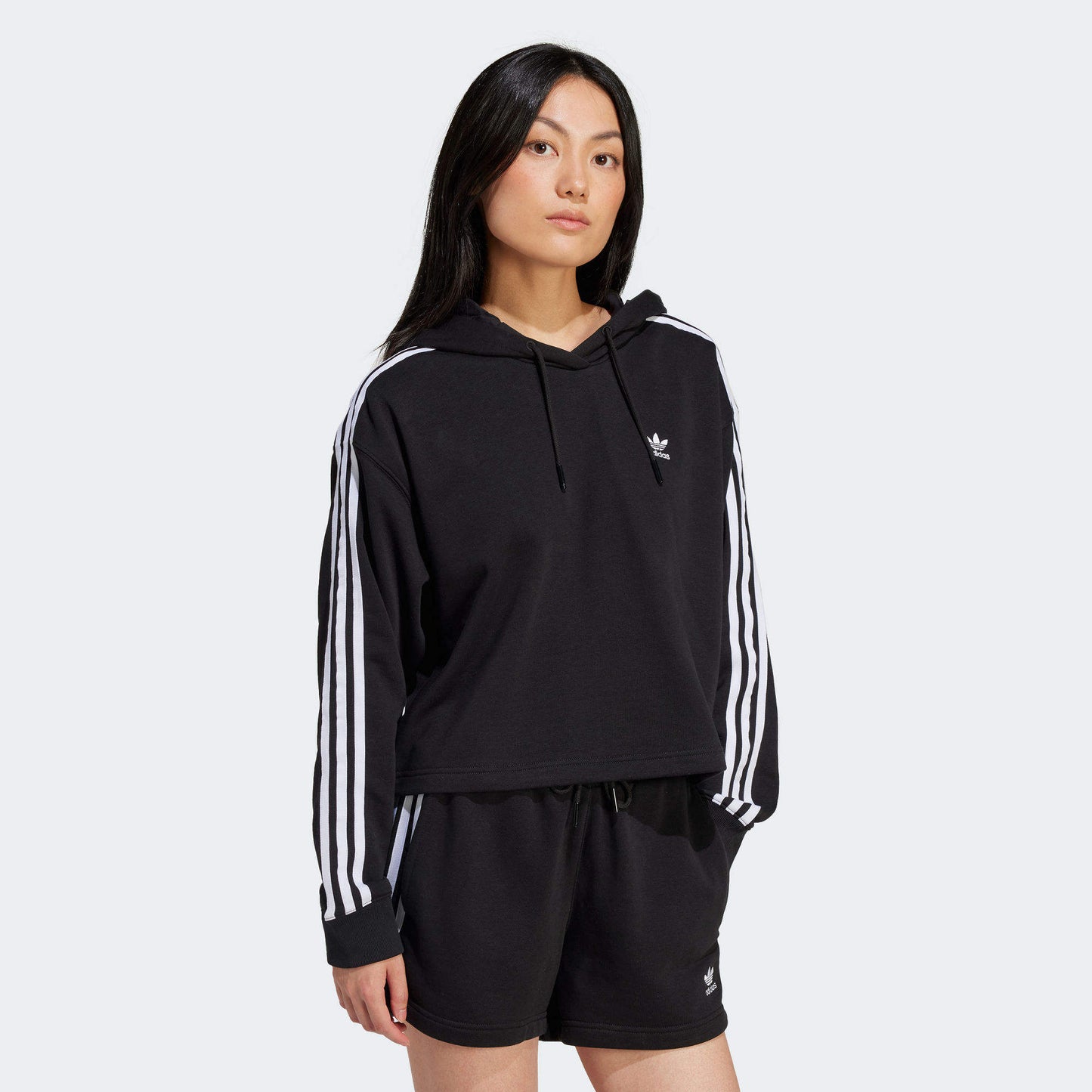 3S SHORT HOODIE (BLACK)