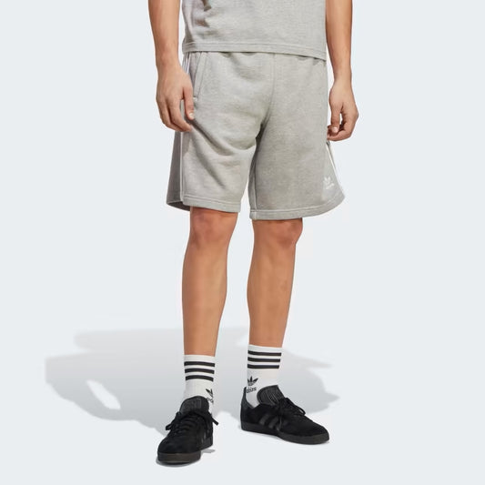 3-STRIPE SHORT (MEDIUM GREY HEATHER)