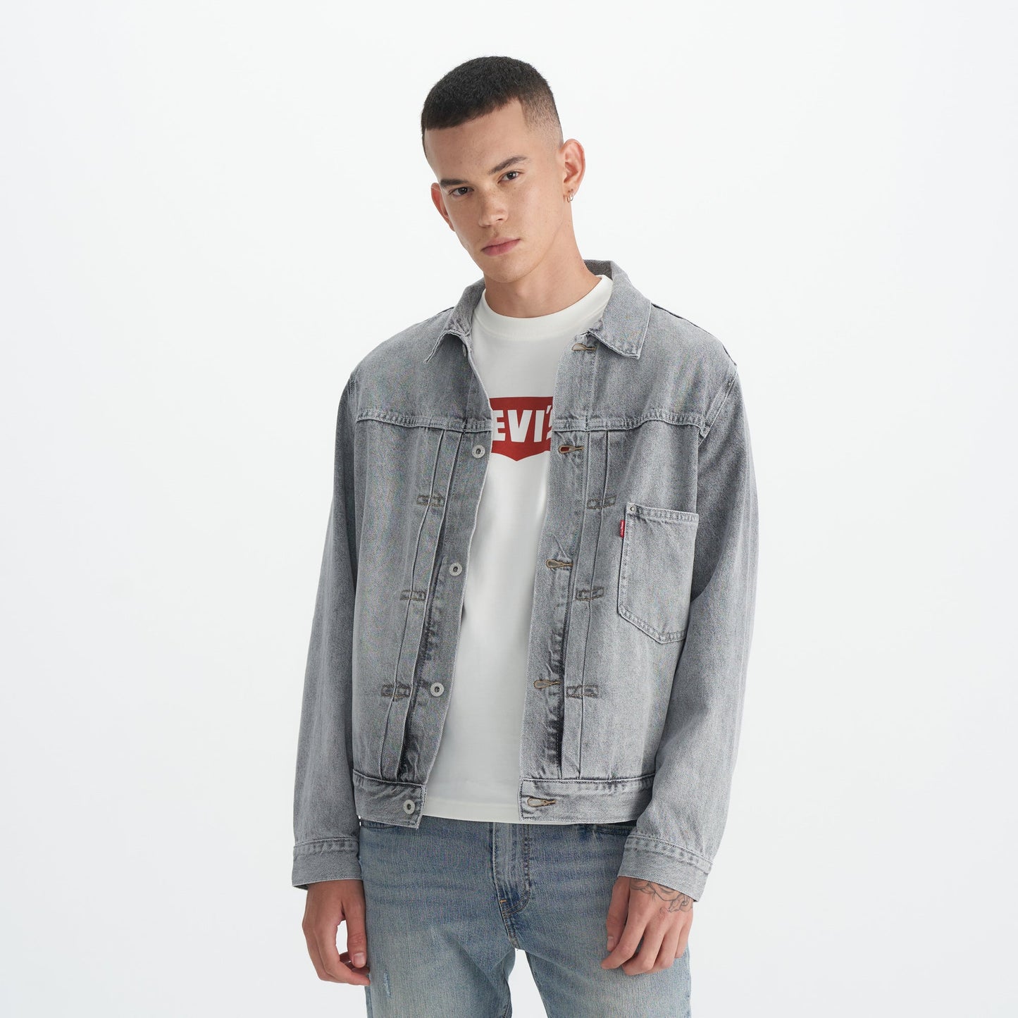 LE TYPE I TRUCKER L LIGHT GREY