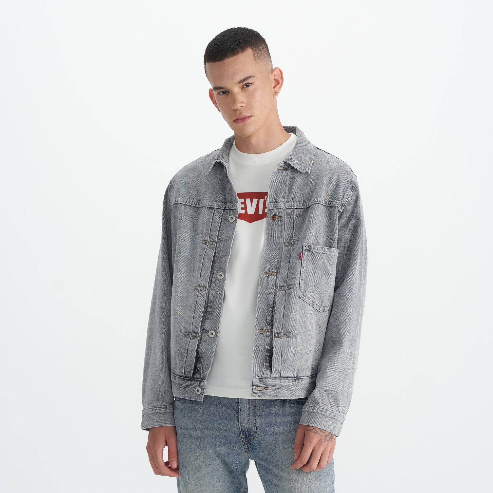 LE TYPE I TRUCKER L LIGHT GREY