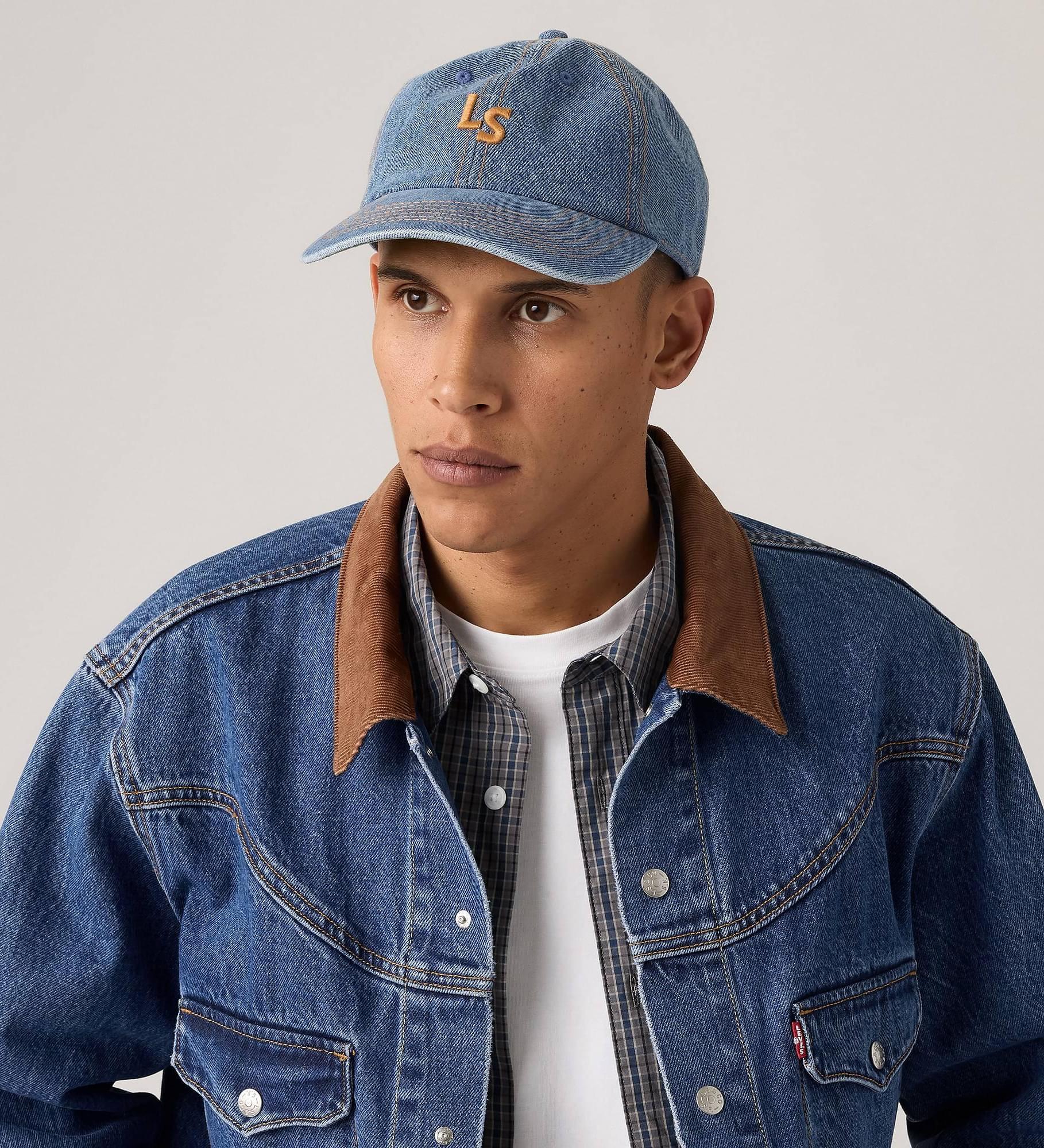 LS MONOGRAM CAP INDIGO MID WASH 8