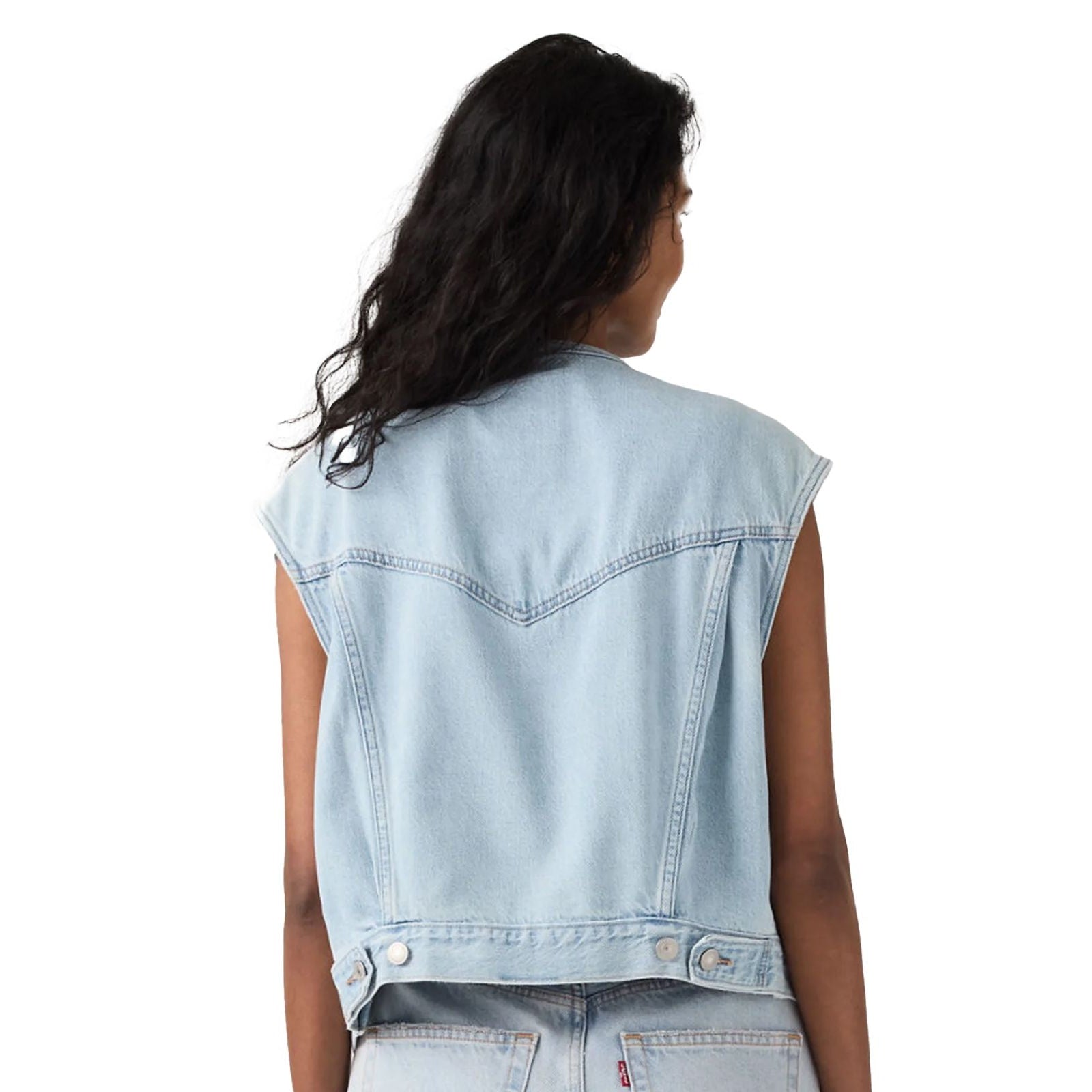 COLLARLESS SHRUNKEN 90S VEST OF COURSE T