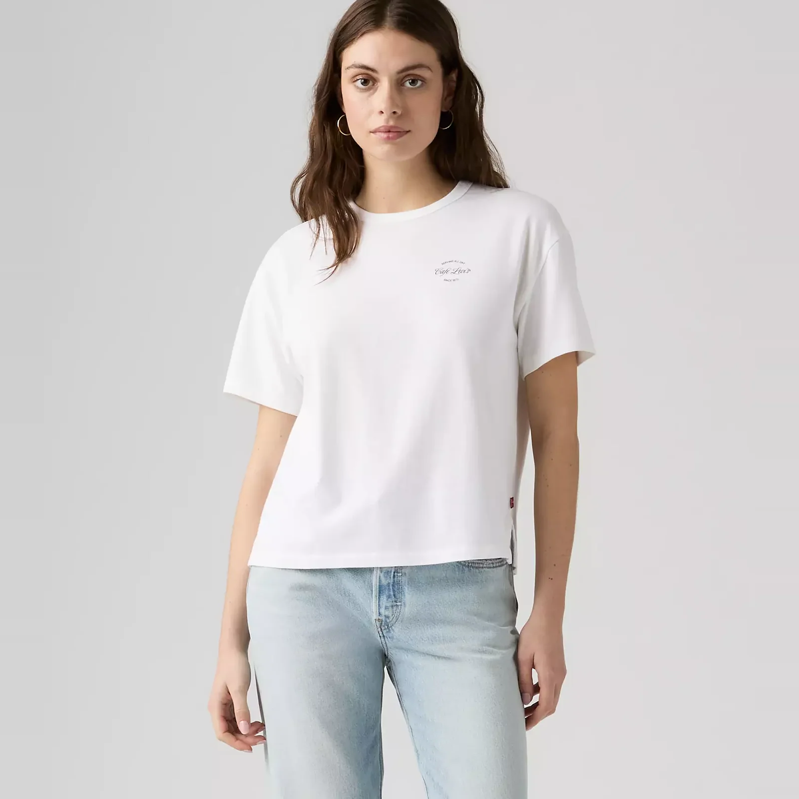 GR VINTAGE TEE CAFÉ FRONT BRIGHT WHITE G