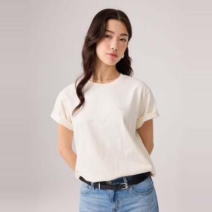 LE RELAX FIT BACK GRAPHIC TEE L EGRET