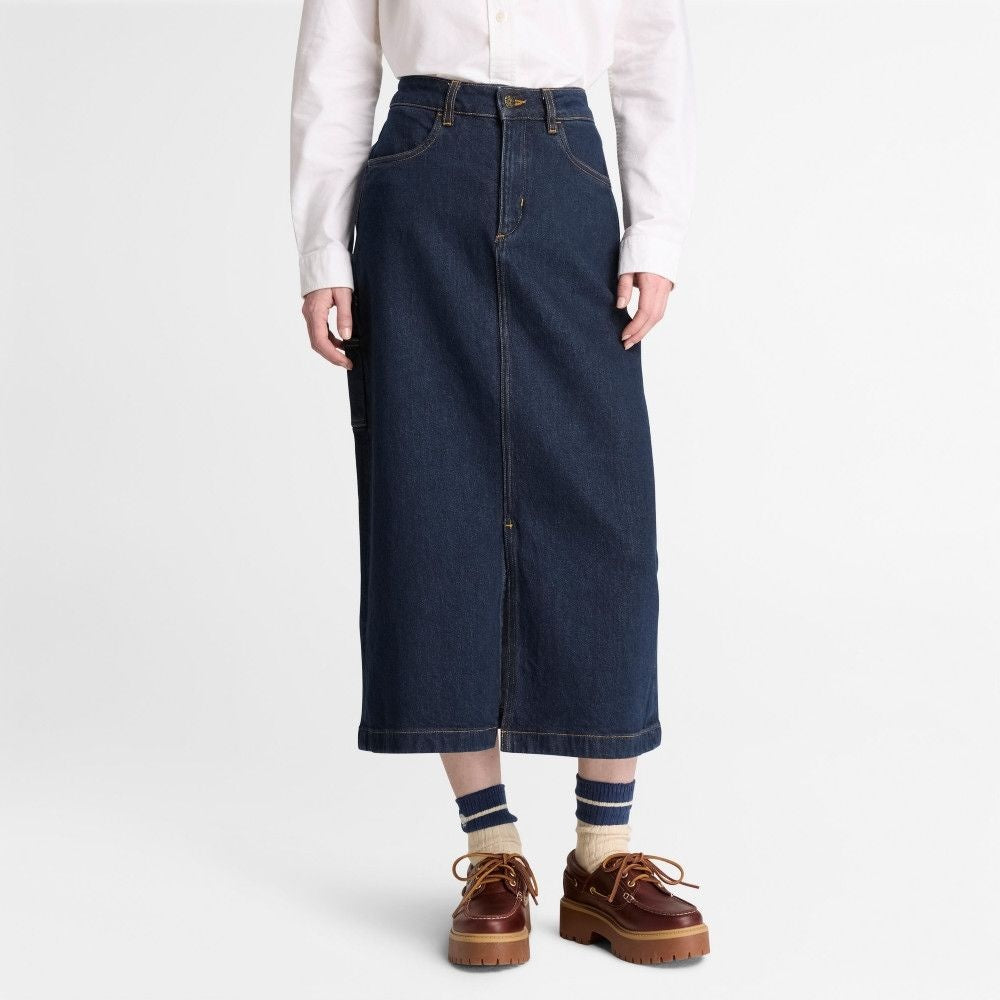 Long Denim Skirt RINSE,FQ
