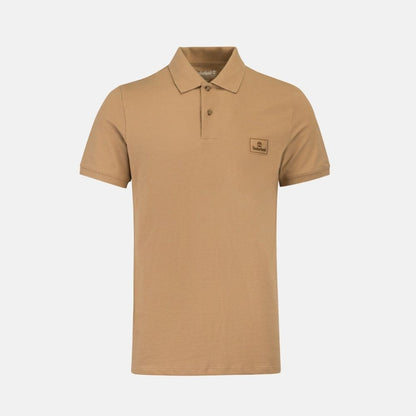 AF Silicon Badge Polo TANNIN,FQ