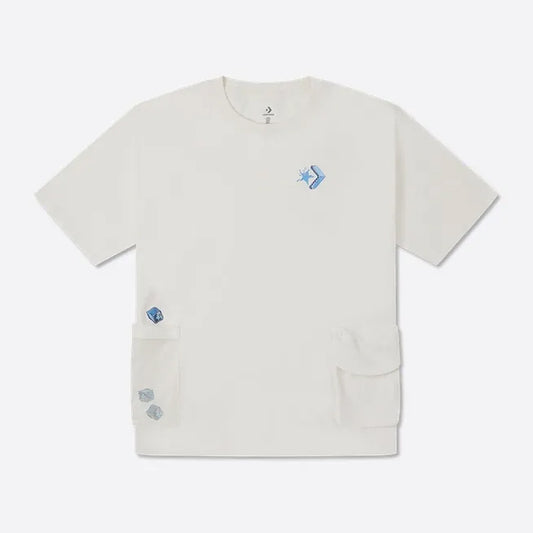 SUMMER DRINK POCKET TEE EGRET