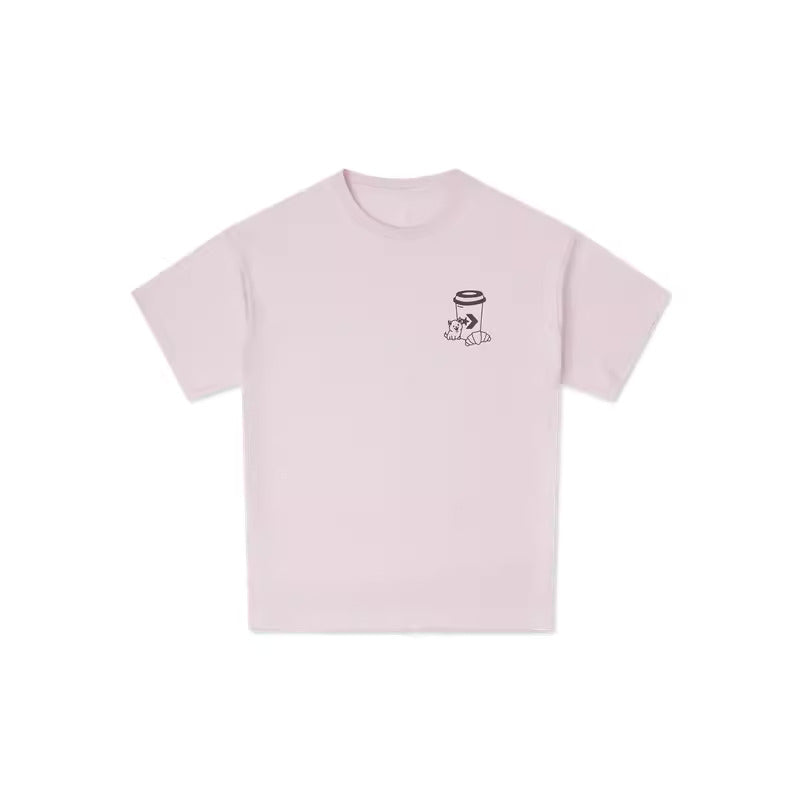 HIGH SUMMER CAFE TEE BLUSH HUSH