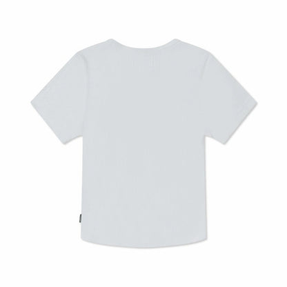 THE CONVERSE RIB CROP TEE WHITE