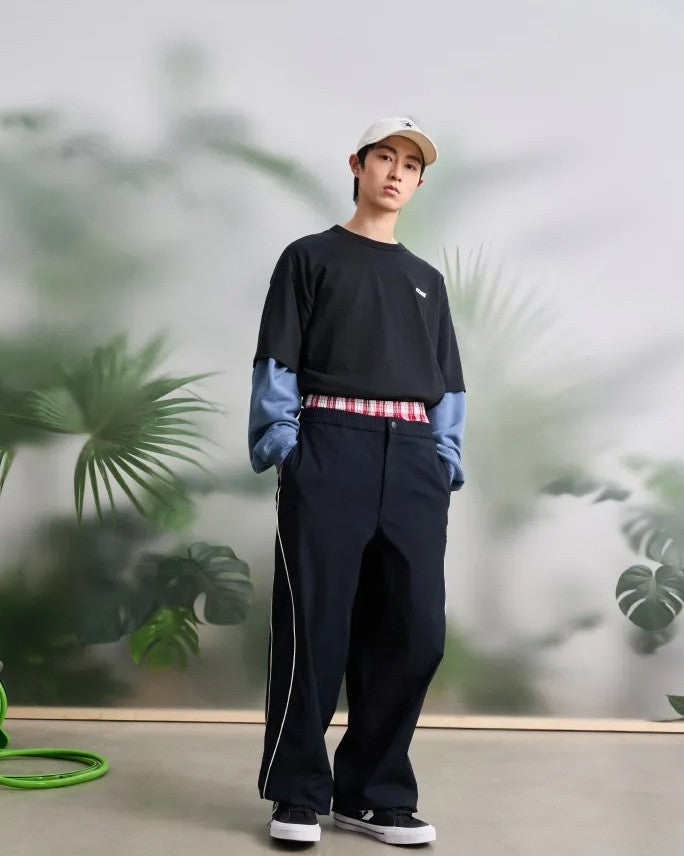 YOTS WOVEN PANTS BLACK