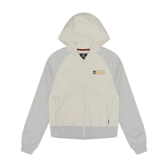RETRO RUNNING FULL ZIP EGRET