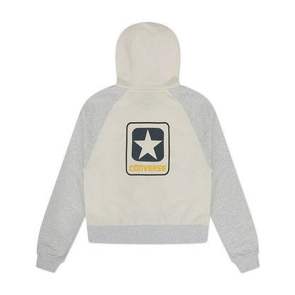 RETRO RUNNING FULL ZIP EGRET