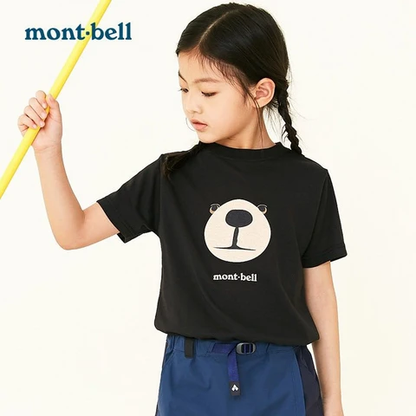 MONTBELL WICKRON TEE KS MONTA BEAR FACE