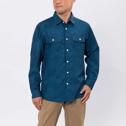 MONTBELL WICKRON O.D. PRINT SHIRT MS