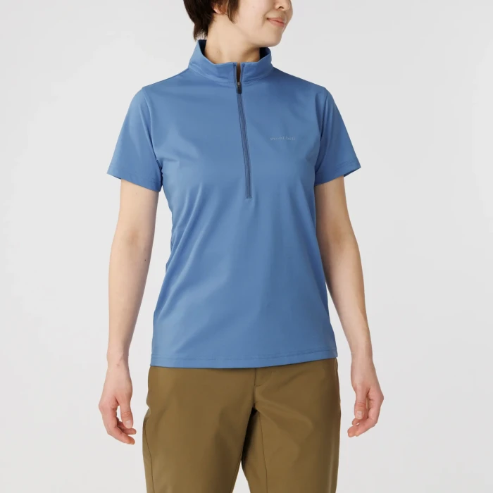 WICKRON UV TECT SHORT SLEEVE ZIP SHIRT WS
