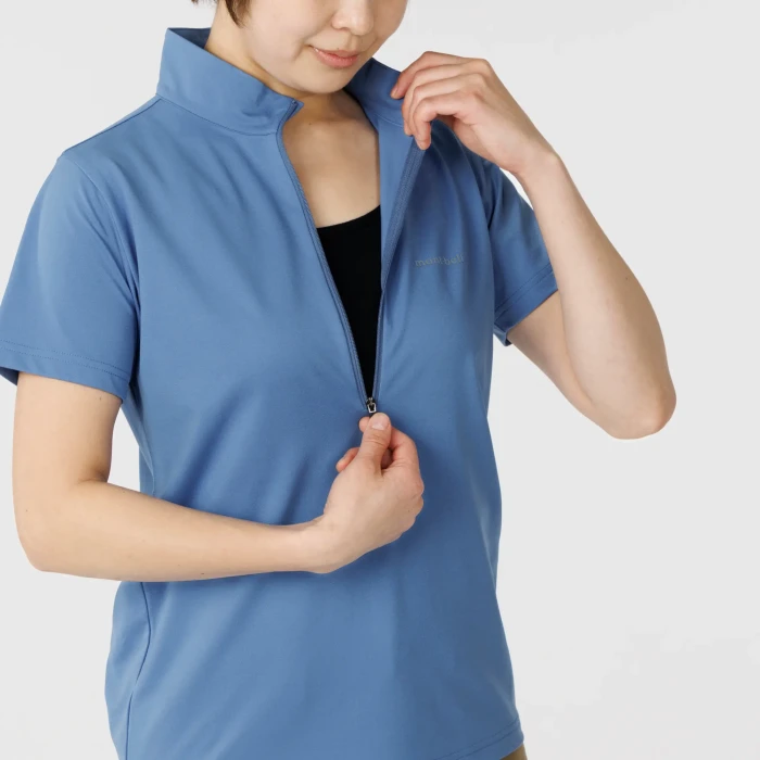 WICKRON UV TECT SHORT SLEEVE ZIP SHIRT WS