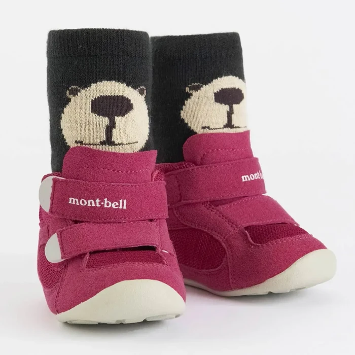 MONTBELL WICKRON TRAVEL SOCKS MONTA BEAR BABYS