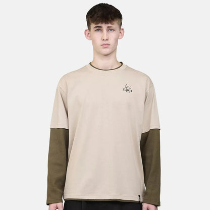 ELLIKER LOWN CAMPFIRE PRINT LONG SLEEVE T-SHIRT