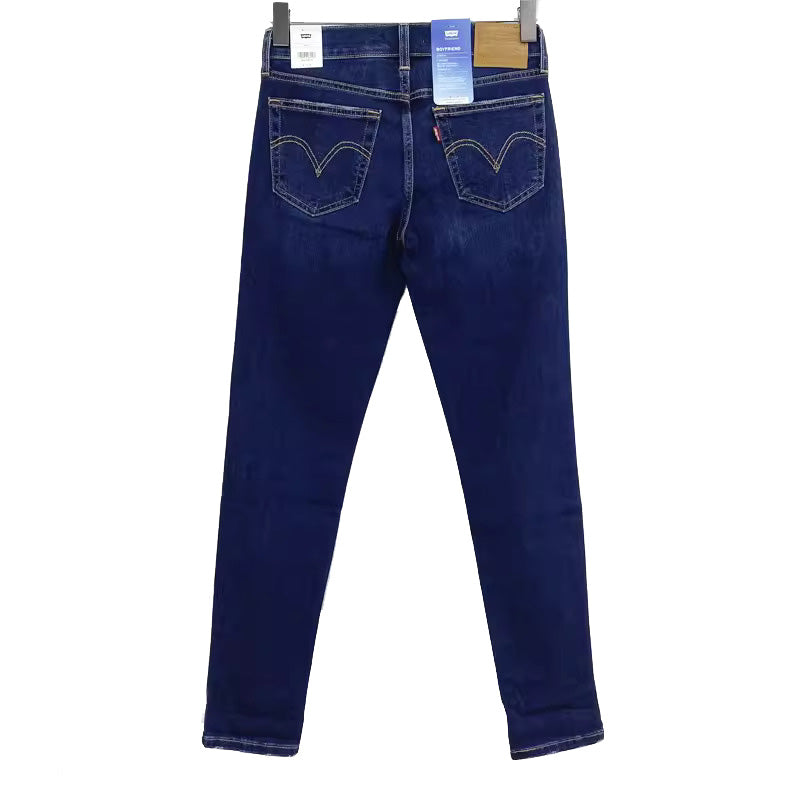 MID RISE BOYFRIEND L MID BLUE