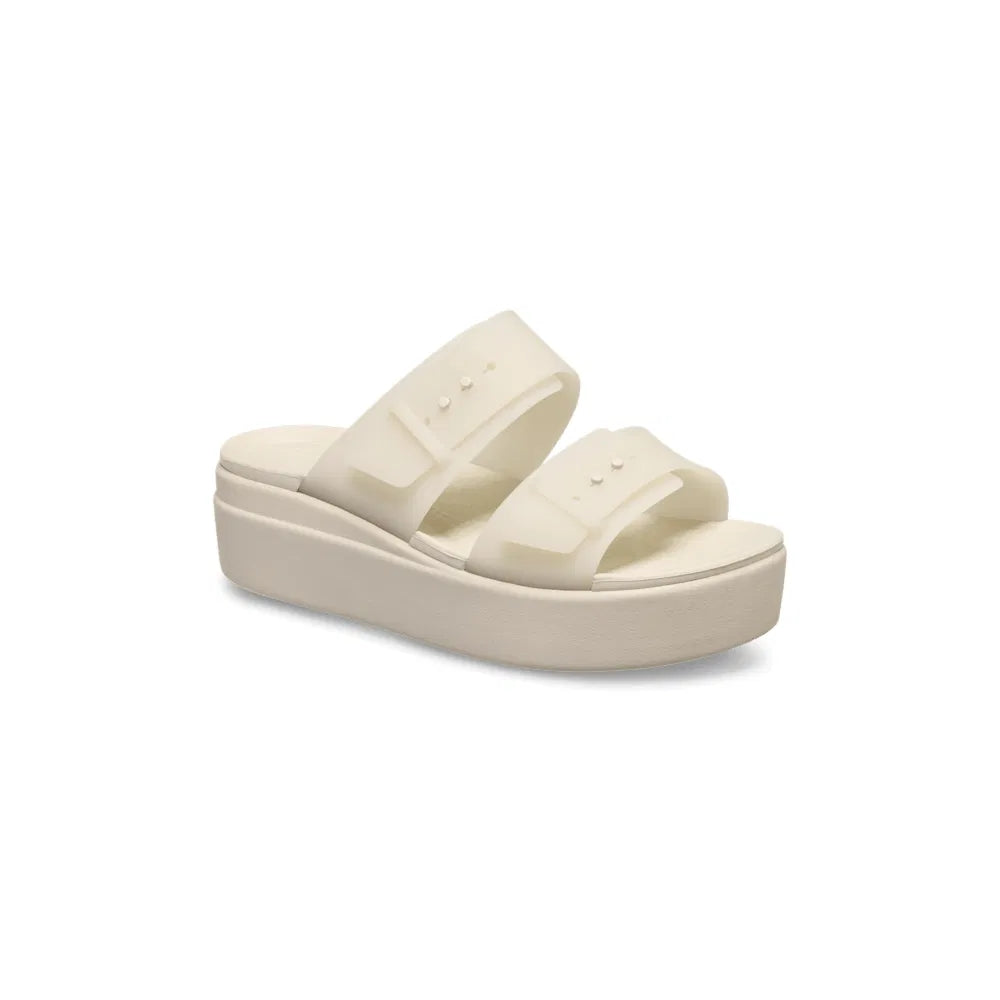 501 W BROOKLYN BUCKLE FROSTED LOW WEDGE