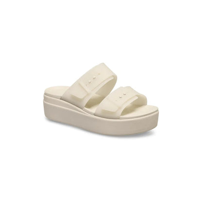 501 W BROOKLYN BUCKLE FROSTED LOW WEDGE