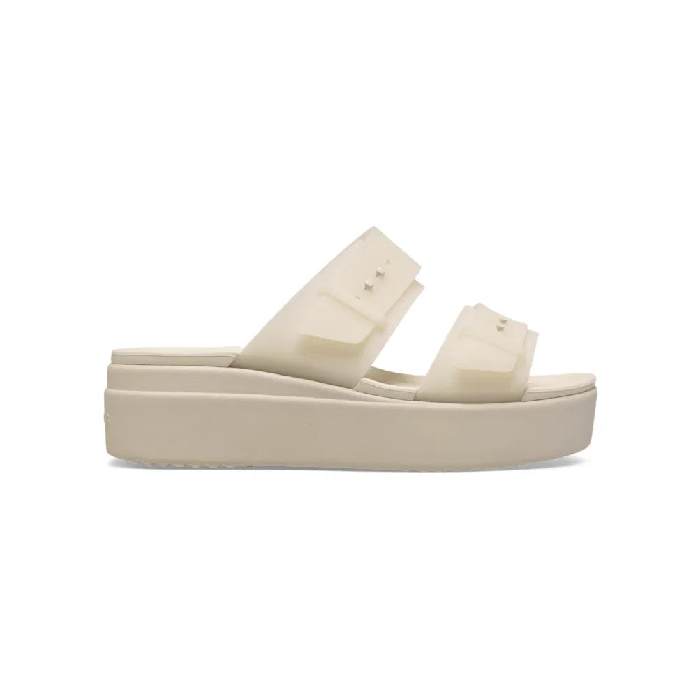 501 W BROOKLYN BUCKLE FROSTED LOW WEDGE