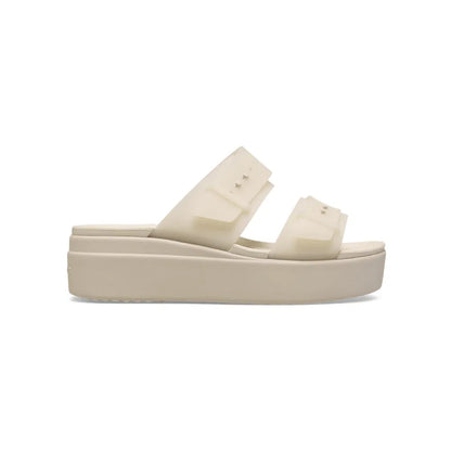 501 W BROOKLYN BUCKLE FROSTED LOW WEDGE