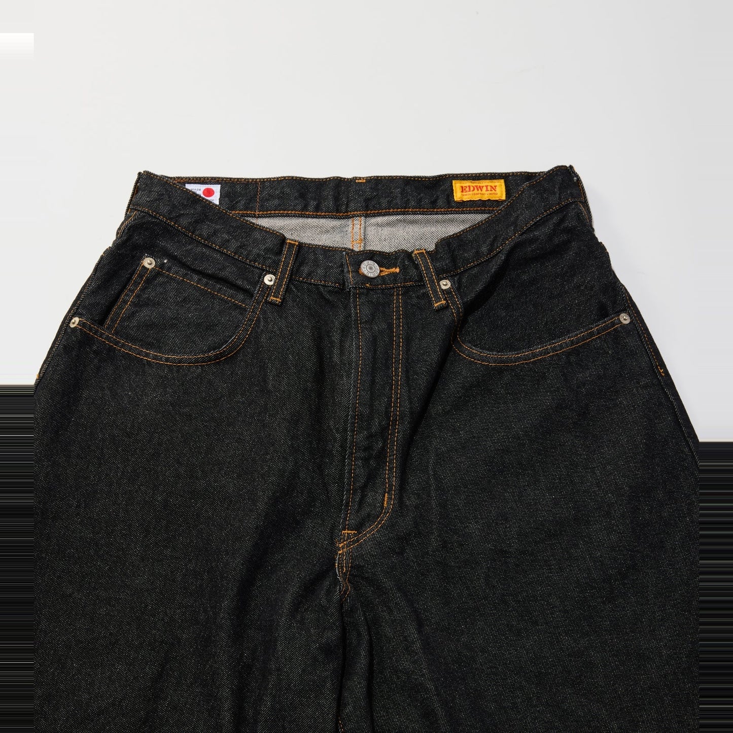 ESP YELLOW TAB HAKAMA JEANS BLACK OW