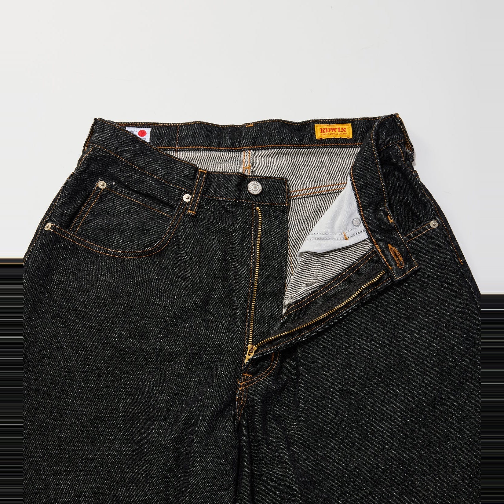 ESP YELLOW TAB HAKAMA JEANS BLACK OW