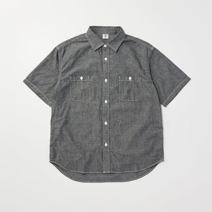 WORK SHIRT S/S OW BLACK CHAMBRAY
