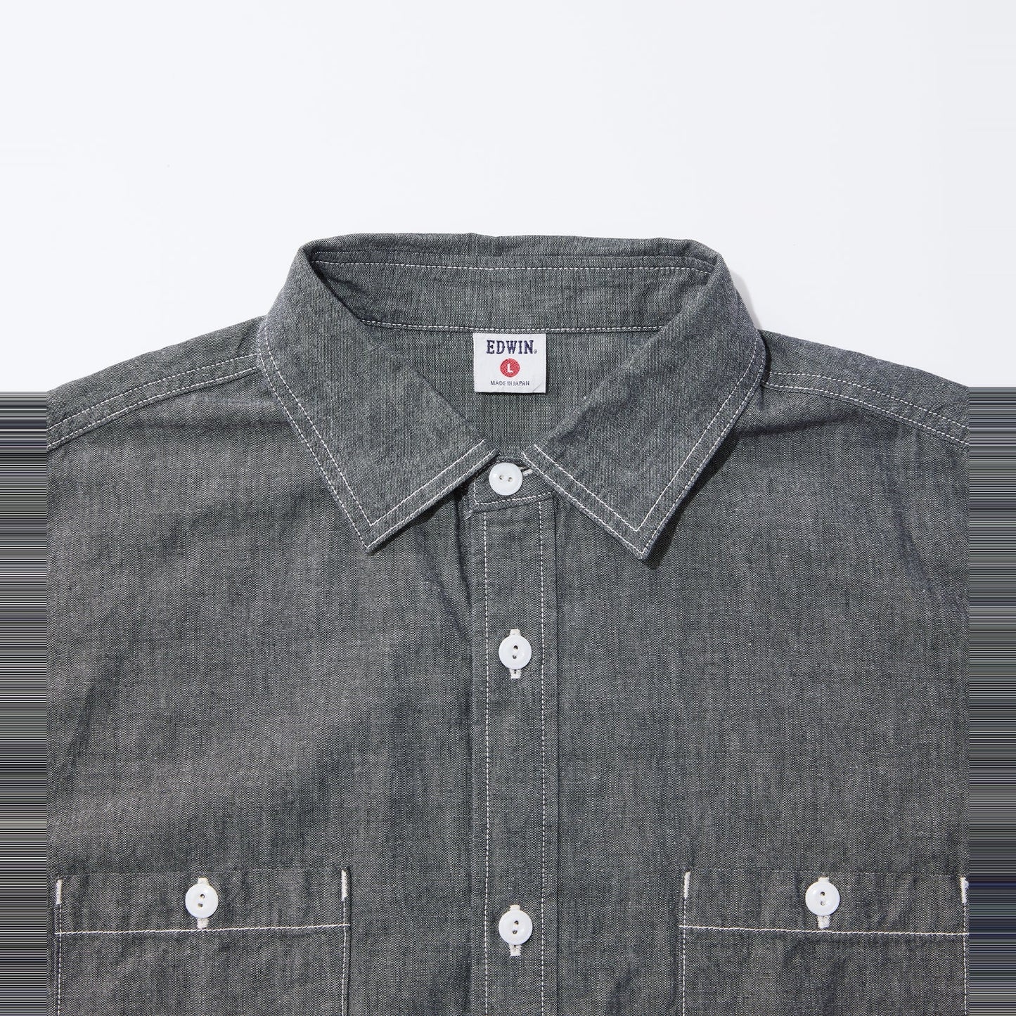 WORK SHIRT S/S OW BLACK CHAMBRAY