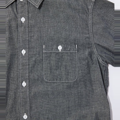 WORK SHIRT S/S OW BLACK CHAMBRAY