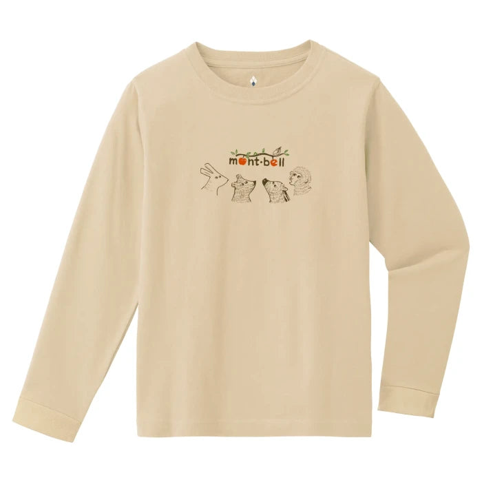 COTTON LONG SLEEVE TEE KS FOREST ANIMALS