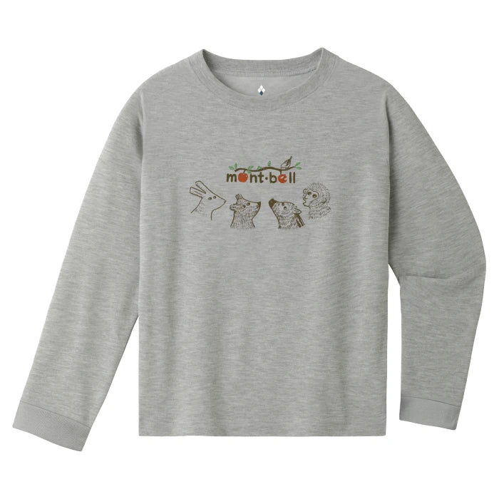 COTTON LONG SLEEVE TEE KS FOREST ANIMALS