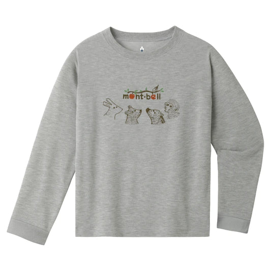 COTTON LONG SLEEVE TEE KS FOREST ANIMALS