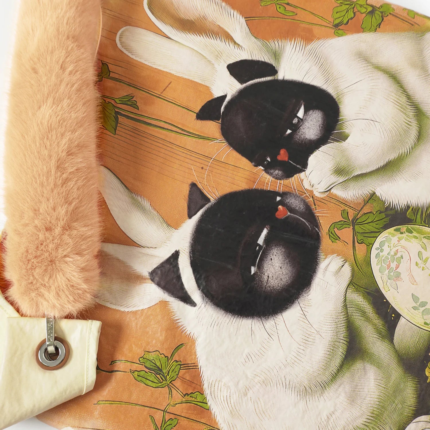 Bunny Fusion toby bag with detachable faux fur
