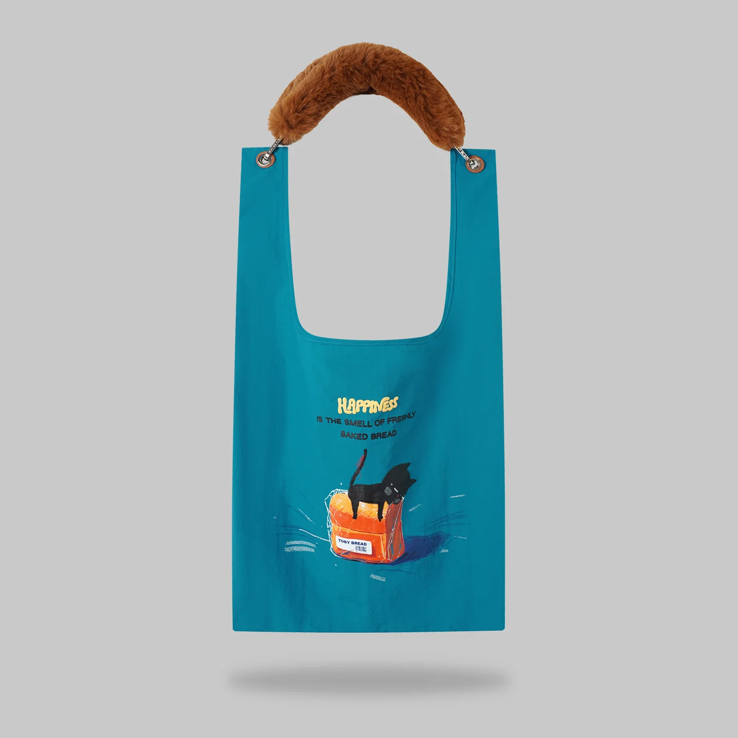 Happy Cat Toby bag with detachable faux fur