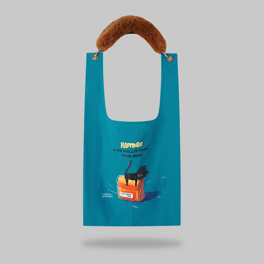 Happy Cat Toby bag with detachable faux fur