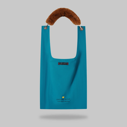 Happy Cat Toby bag with detachable faux fur