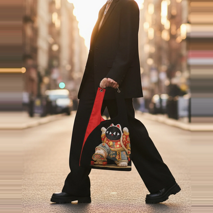 Skateboarding Lucky Cat toby bag