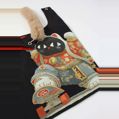 Skateboarding Lucky Cat toby bag