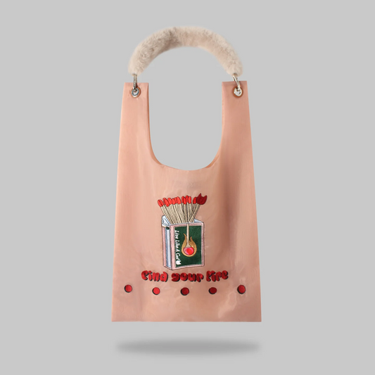 Find Your Fire Organza toby bag with detachable