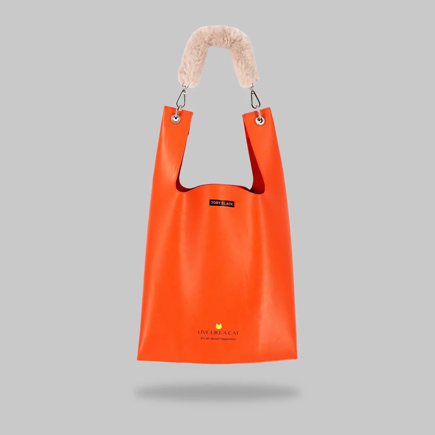 YES RIGHT NOW faux leather toby bag
